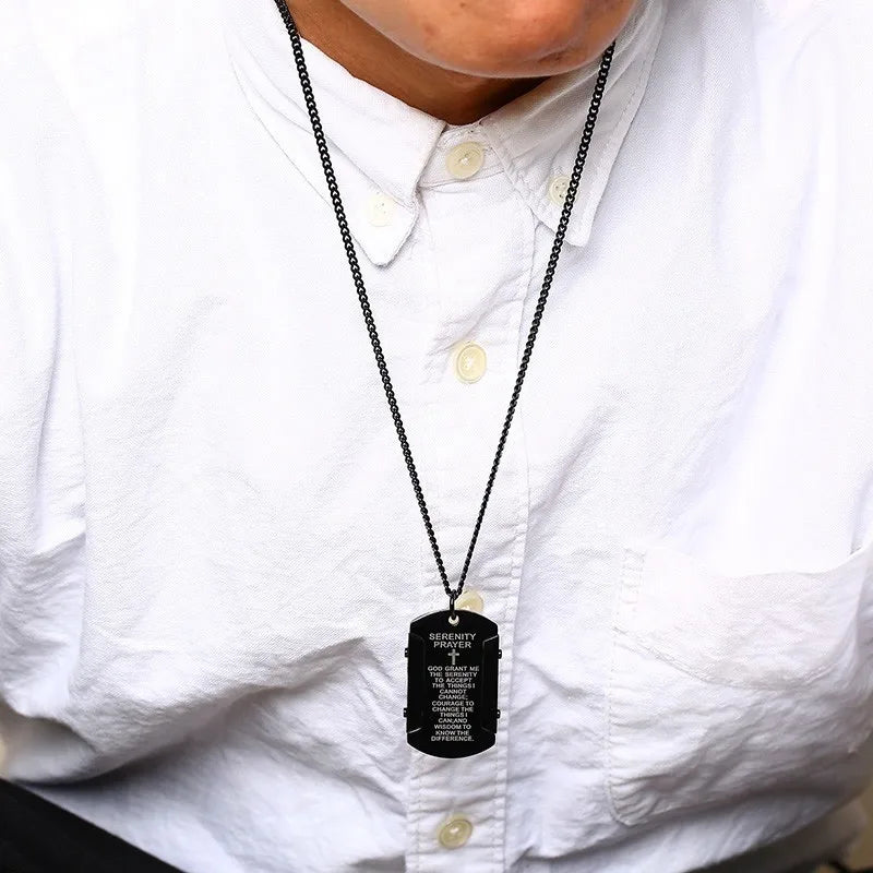 The Serenity Prayer Dog Tag