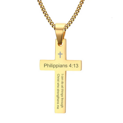 Philippians 4:13 Pendant w/ Necklace